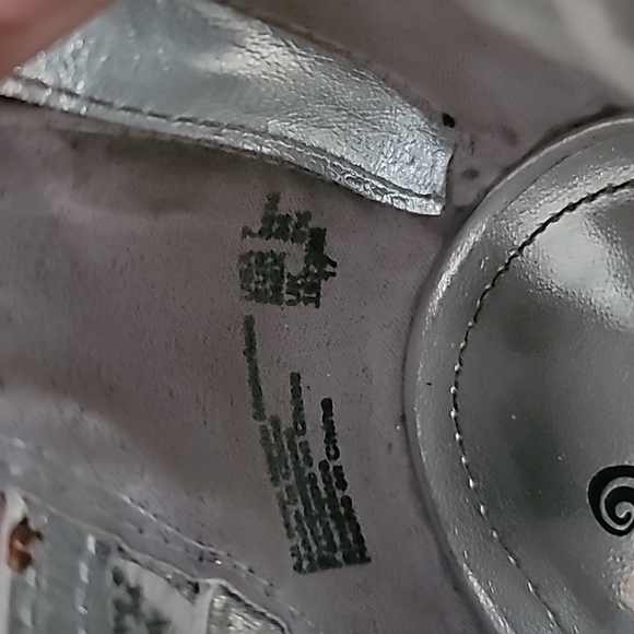 BRASH Open Toe Silver Sparkle Heels Size 7 - Picture 5 of 5